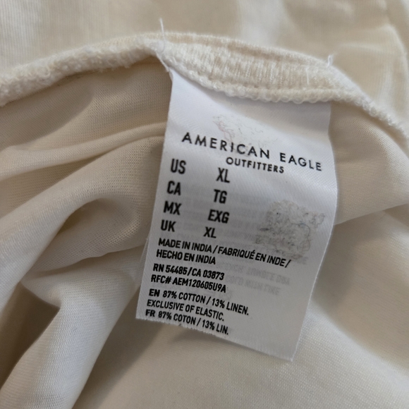 American Eagle Outfitters Off-White Buttoned Jumpsuit-Size XLarge - Picture 9 of 9